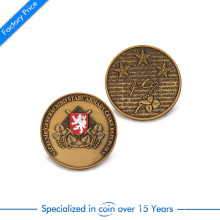 Custom Antique Brass Gold Polished Souvenir Award Military Coin